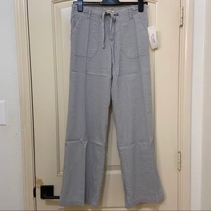NWT Just Living Linen Grey Pants